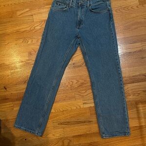 Vans Blue Straight-Leg Jeans Timeless Style